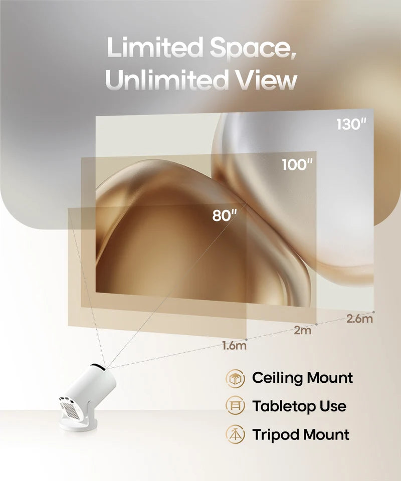 IONIX Beam — Proyector Portátil HD Inteligente 4K